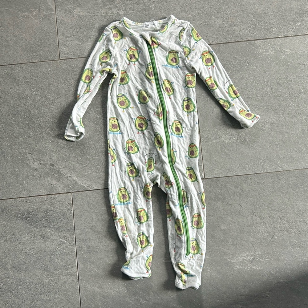Footless Pajamas - workout avocados